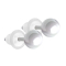 Ohrstecker weiss mit Kugel