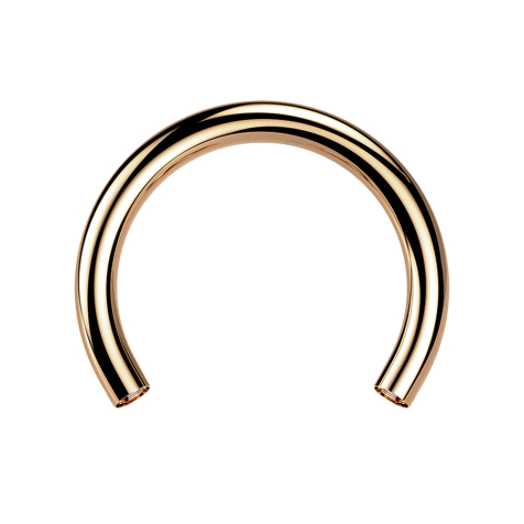 Micro Circular-Stab rosegold mit Innengewinde