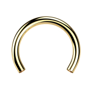 Tige circulaire dorée avec filetage...