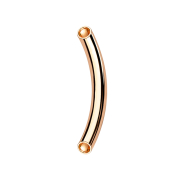 Micro Banana Plug, rose gold, with internal thread