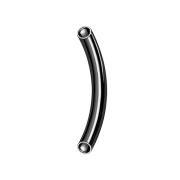 Micro tige banane noire avec filetage intérieur de...