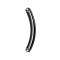 Black banana plug with internal thread