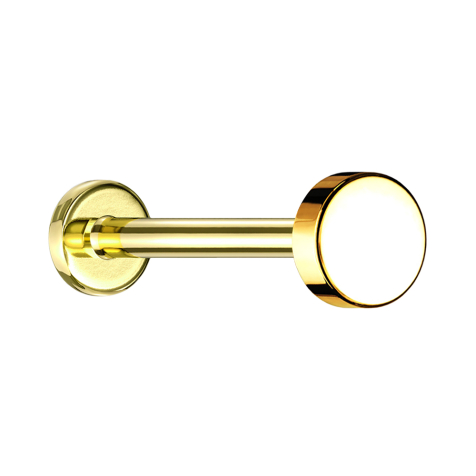 Micro Labret Internal Thread Gold-Plated Disc