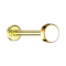 Micro Labret Internal Thread Gold-Plated Disc