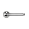 Barre Micro Threadless Barbell argentée avec boule