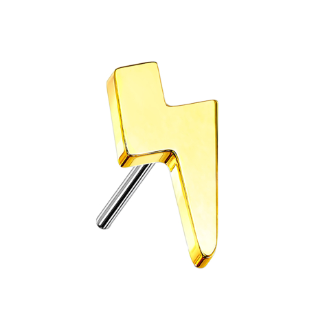 Threadless gold-plated flash