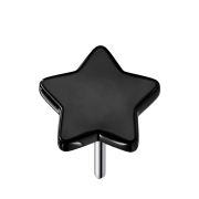 Étoile sans filetage noire