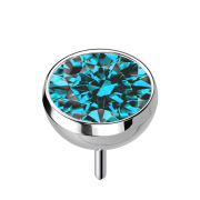 Demi-sphère argentée sans filetage avec...