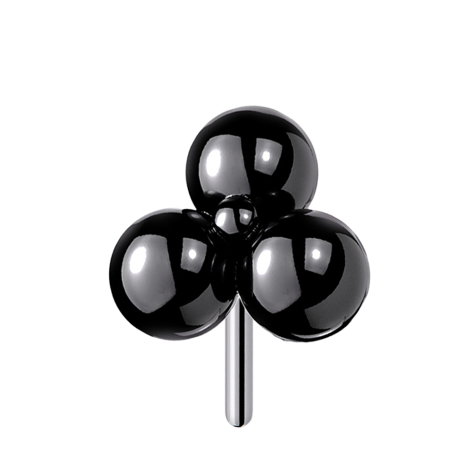 Threadless black three balls