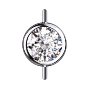 Raccord sans filetage Cylindre argenté à...