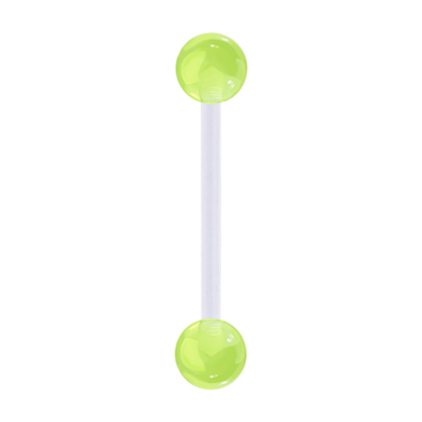 Banana transparent with two green "Glow" balls