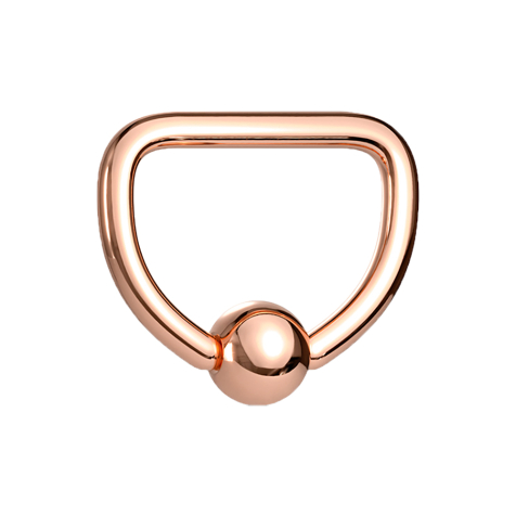 Micro Ball Closure Ring rosegold D