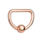 Micro Ball Closure Ring rosegold D