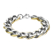 Armband silber mit Goldrand