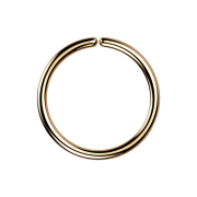 Micro Piercing Ring rosegold mit Titanium Beschichtung