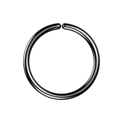 Micro piercing anneau noir avec revêtement en titane