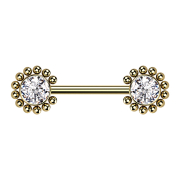 Bilanciere senza filo sfere solari placcate oro con...