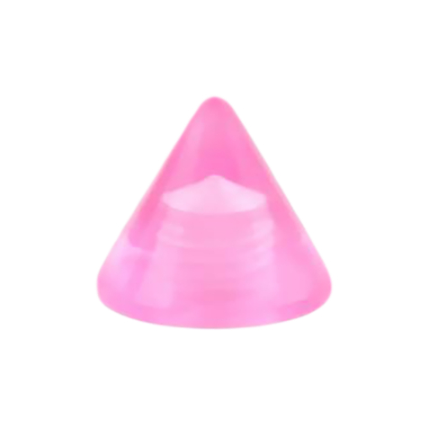 Cone pink transparent