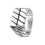 Bague argent chaîne