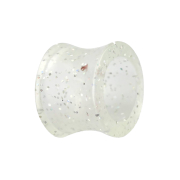 Tunnel svasato trasparente glitter "Glow"