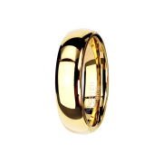 Ring gold-plated, highly polished