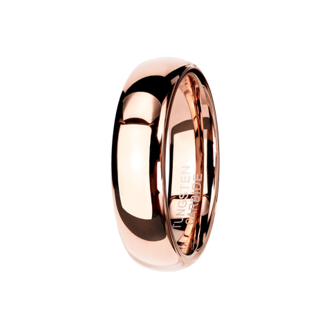 Ring rose gold high-gloss polished
