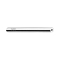 Micro threadless barbell bar 14k white gold