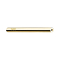 Micro threadless barbell bar 14k gold