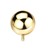 Threadless ball 14k gold