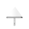 Threadless triangle 14k or blanc