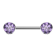 Disco frontale argentato senza filettatura con cristallo...