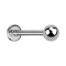 Labret Micro Threadless argenté avec boule