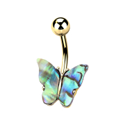 Banana gold-plated abalone butterfly colored