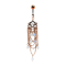 Banana rose gold with ball pendant vintage chandelier