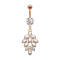 Banana rose gold with two balls crystal silver pendant crystal grape