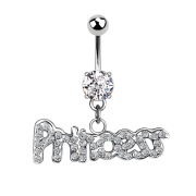 Banane argentée avec boule et cristal boule...