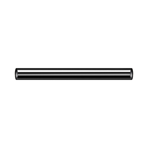 Asta Micro Barbell nera con filettatura interna