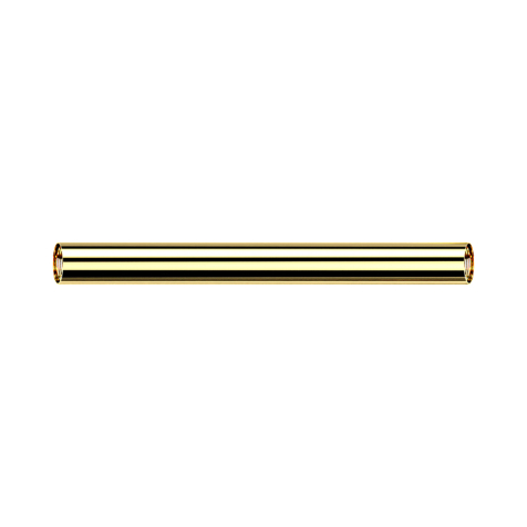 Gold-Plated Micro Barbell Rod with Internal Thread