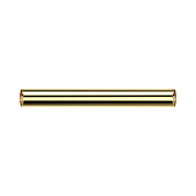 Gold-plated barbell bar with internal thread