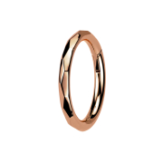Micro segment ring, foldable, rose gold, faceted
