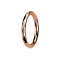 Micro segment ring, foldable, rose gold, faceted