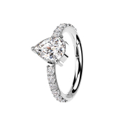 Anello micro segmentato pieghevole argento con cristalli...