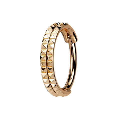 Micro Segmentring klappbar rosegold doppelreihe Pyramiden