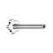 Barretta per labret senza filettatura Micro, fiore argento
