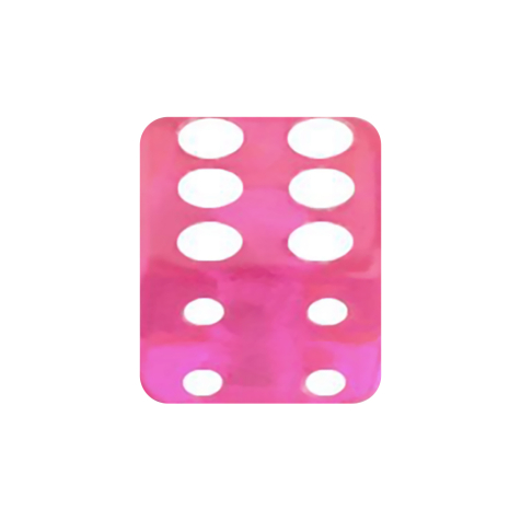 Würfel pink transparent