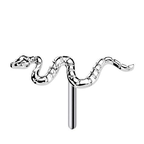 Serpente argentato senza filettatura