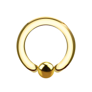 Gold-plated ball closure ring