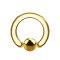 Anello di chiusura a sfera placcato oro