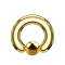 Anneau Ball Closure doré