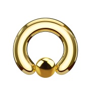 Ball Closure Ring vergoldet